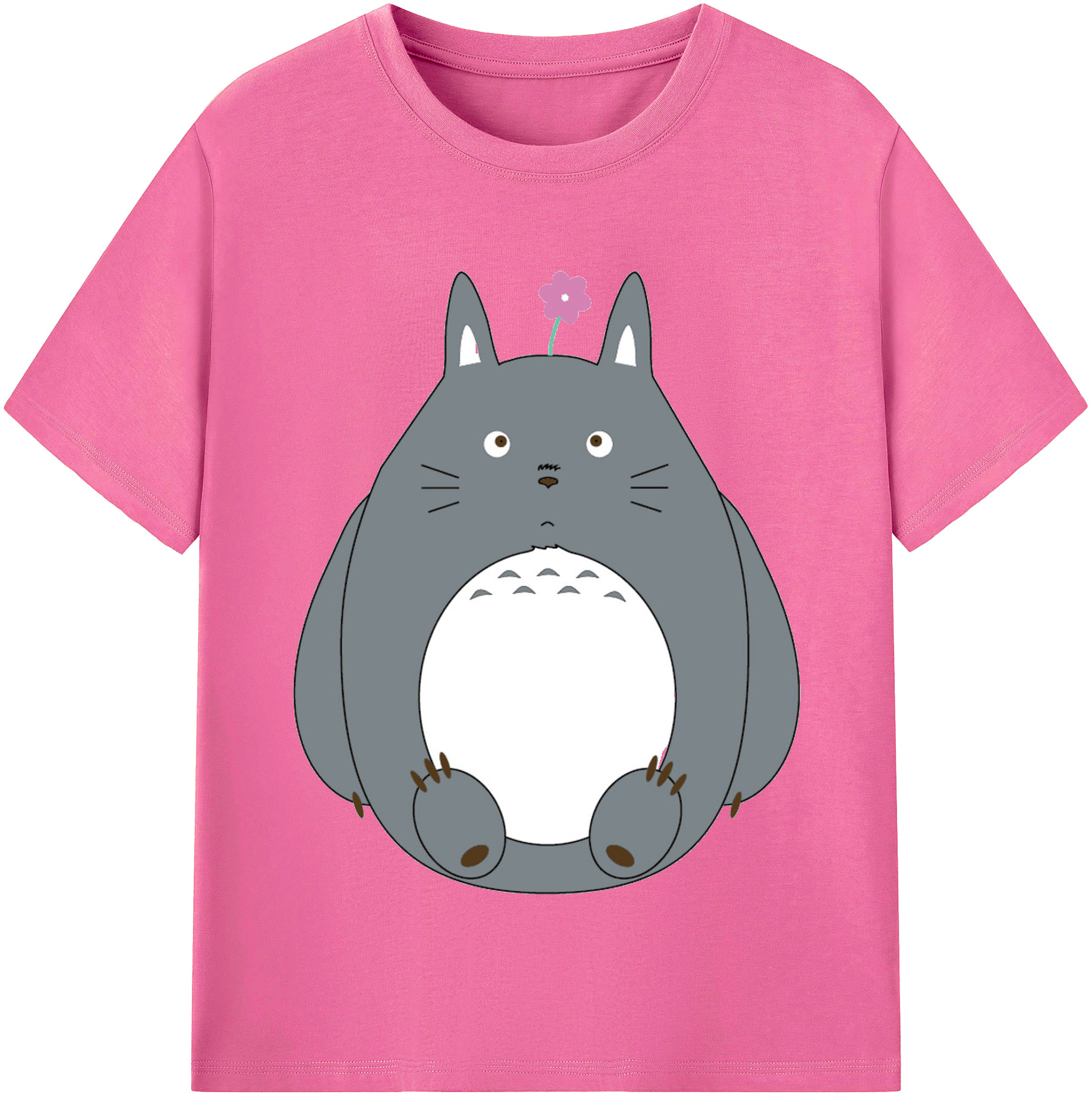 （画像用） となりのトトロ 草壁メイ 草壁サツキ My Neighbor Totoro Satsuki Kusakabe Mei Kusakabe レディースカジュアルプリントTシャツ（綿100％）